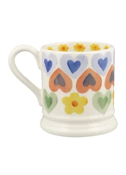 Hearts & Flowers 1/2 Pint Mug