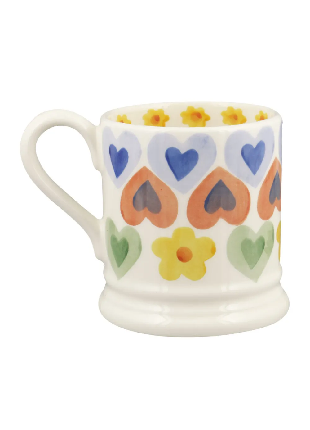 Hearts & Flowers 1/2 Pint Mug