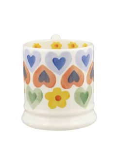 Hearts & Flowers 1/2 Pint Mug