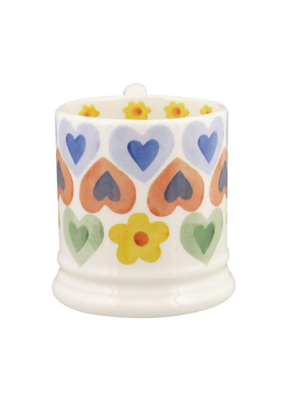 Hearts & Flowers 1/2 Pint Mug