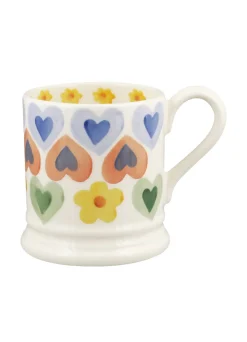 Hearts & Flowers 1/2 Pint Mug