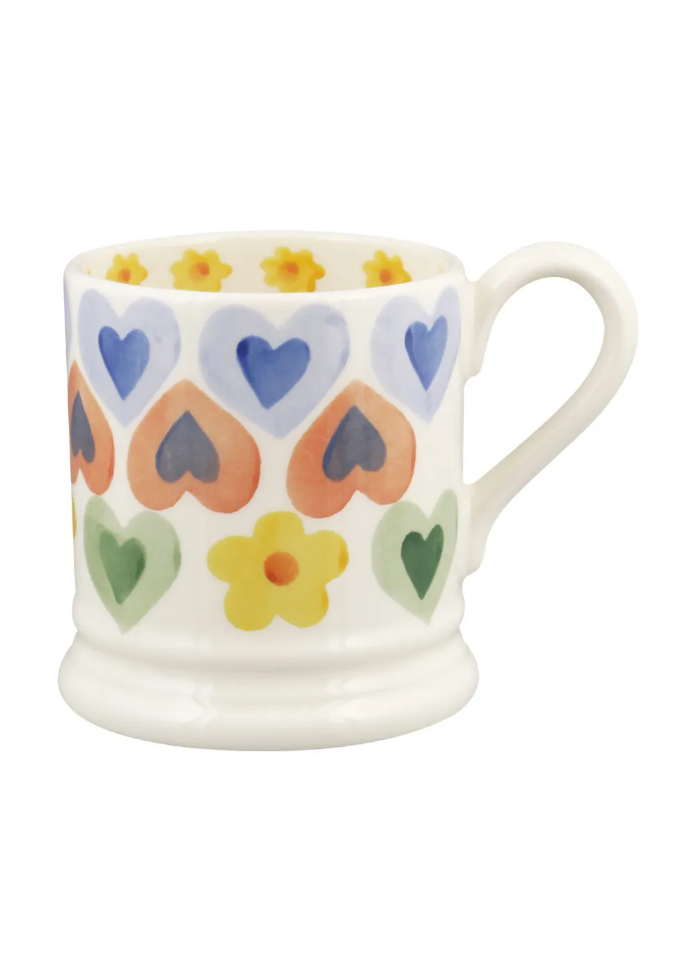 Hearts & Flowers 1/2 Pint Mug