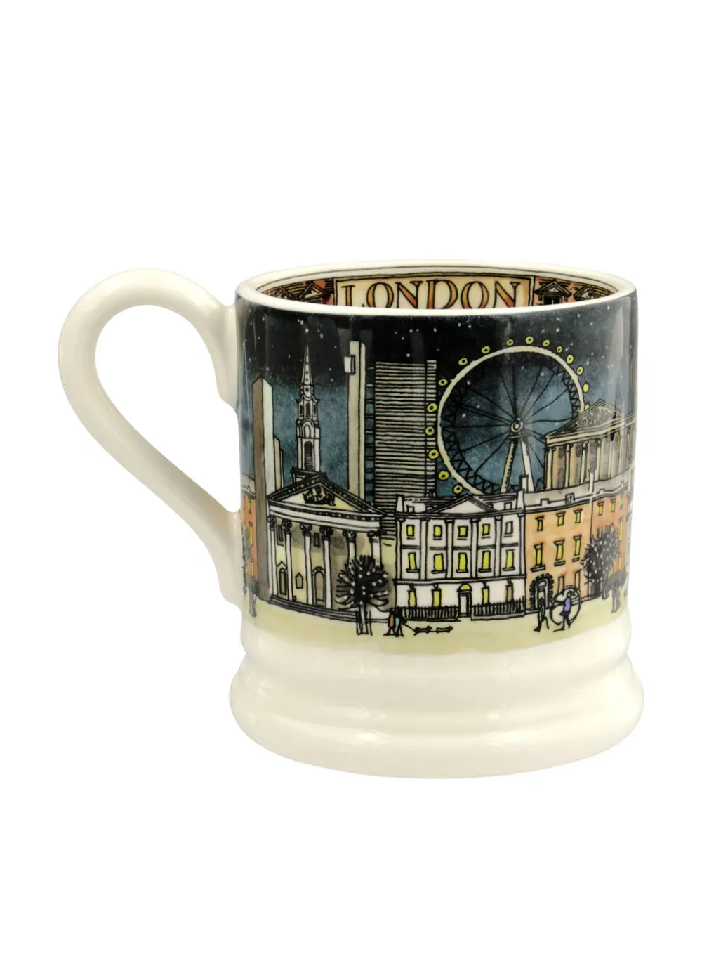London Set Of 2 1/2 Pint Mugs