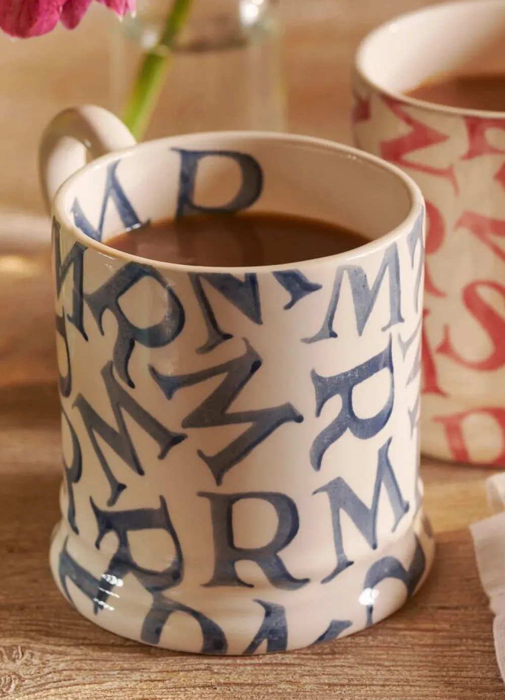 M.R Blue 1/2 Pint Mug