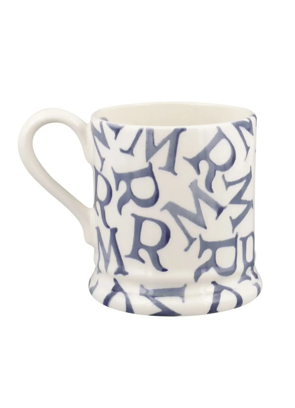 M.R Blue 1/2 Pint Mug
