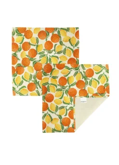 Orange & Lemons Set Of 2 Napkins