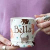 Personalised All Over Cats 1/2 Pint Mug