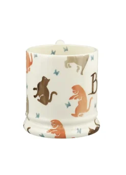 Personalised All Over Cats 1/2 Pint Mug