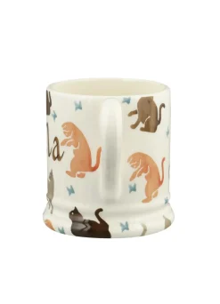 Personalised All Over Cats 1/2 Pint Mug