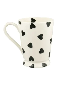 Personalised Black Hearts Cocoa Mug