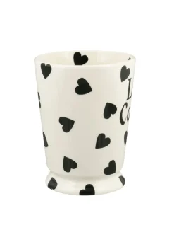 Personalised Black Hearts Cocoa Mug