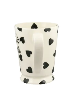 Personalised Black Hearts Cocoa Mug