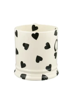 Personalised Black Hearts Large Mug