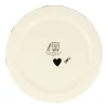 Personalised Black Hearts Large Pet Bowl