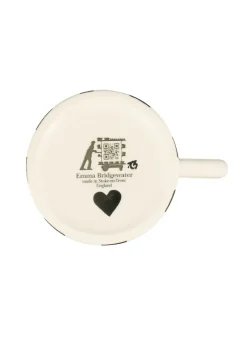Personalised Black Hearts 1/2 Pint Mug