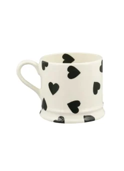 Personalised Black Hearts Small Mug