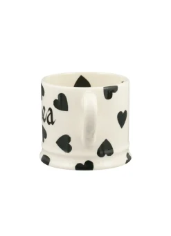 Personalised Black Hearts Small Mug
