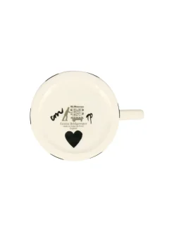 Personalised Black Hearts Small Mug