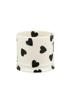 Personalised Black Hearts Small Mug