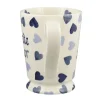 Personalised Blue Hearts Cocoa Mug