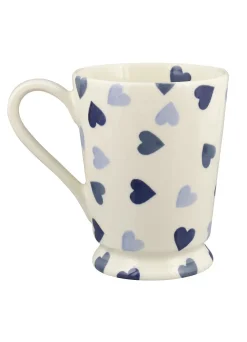 Personalised Blue Hearts Cocoa Mug