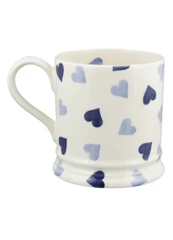Personalised Blue Hearts Large Mug