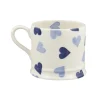 Personalised Blue Hearts Small Mug