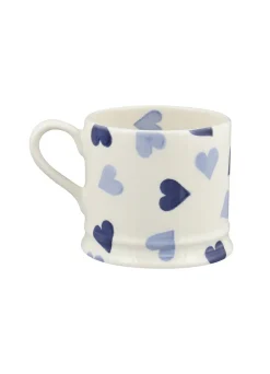Personalised Blue Hearts Small Mug