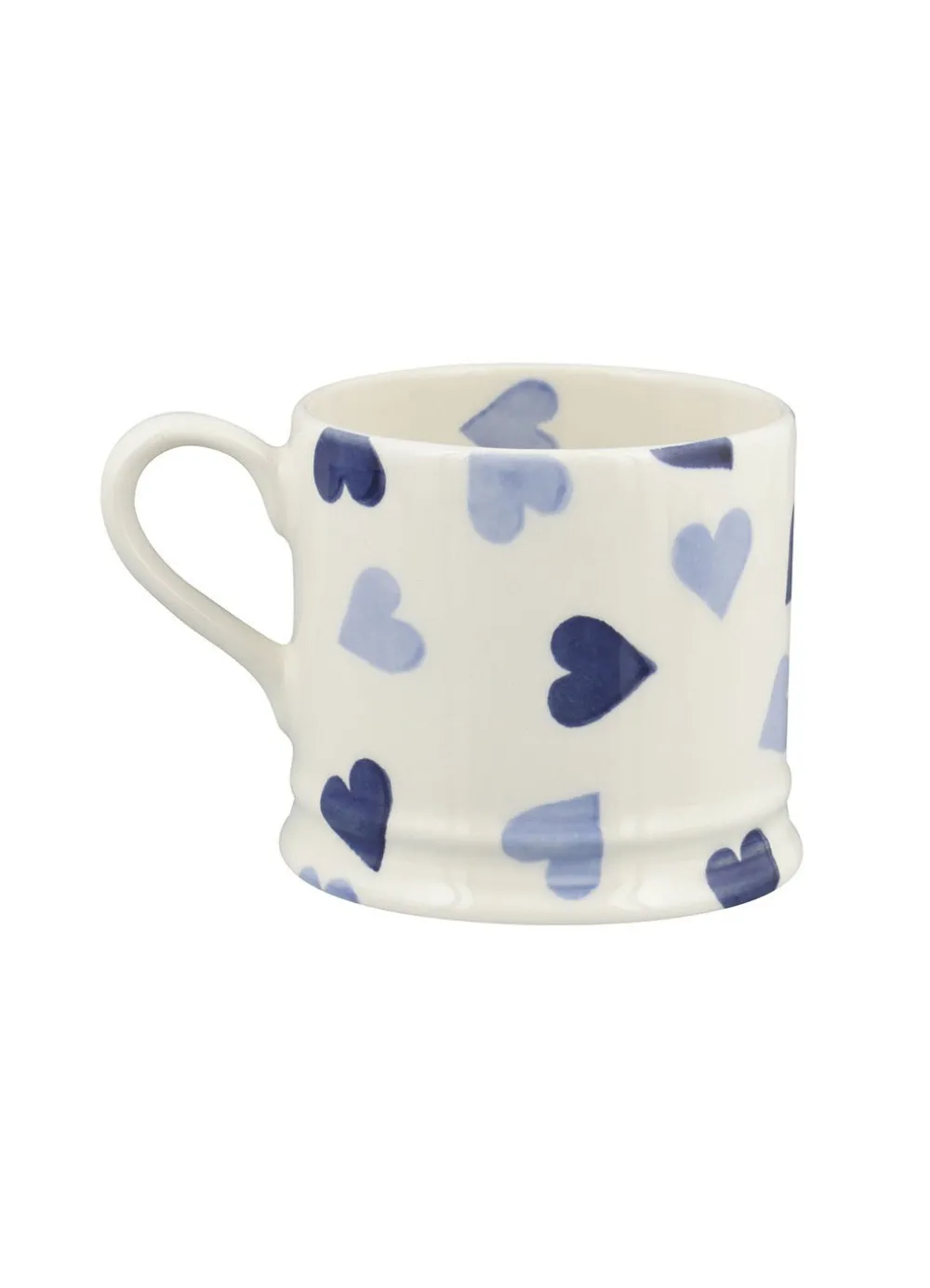 Personalised Blue Hearts Small Mug