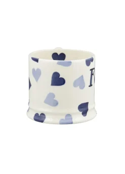 Personalised Blue Hearts Small Mug