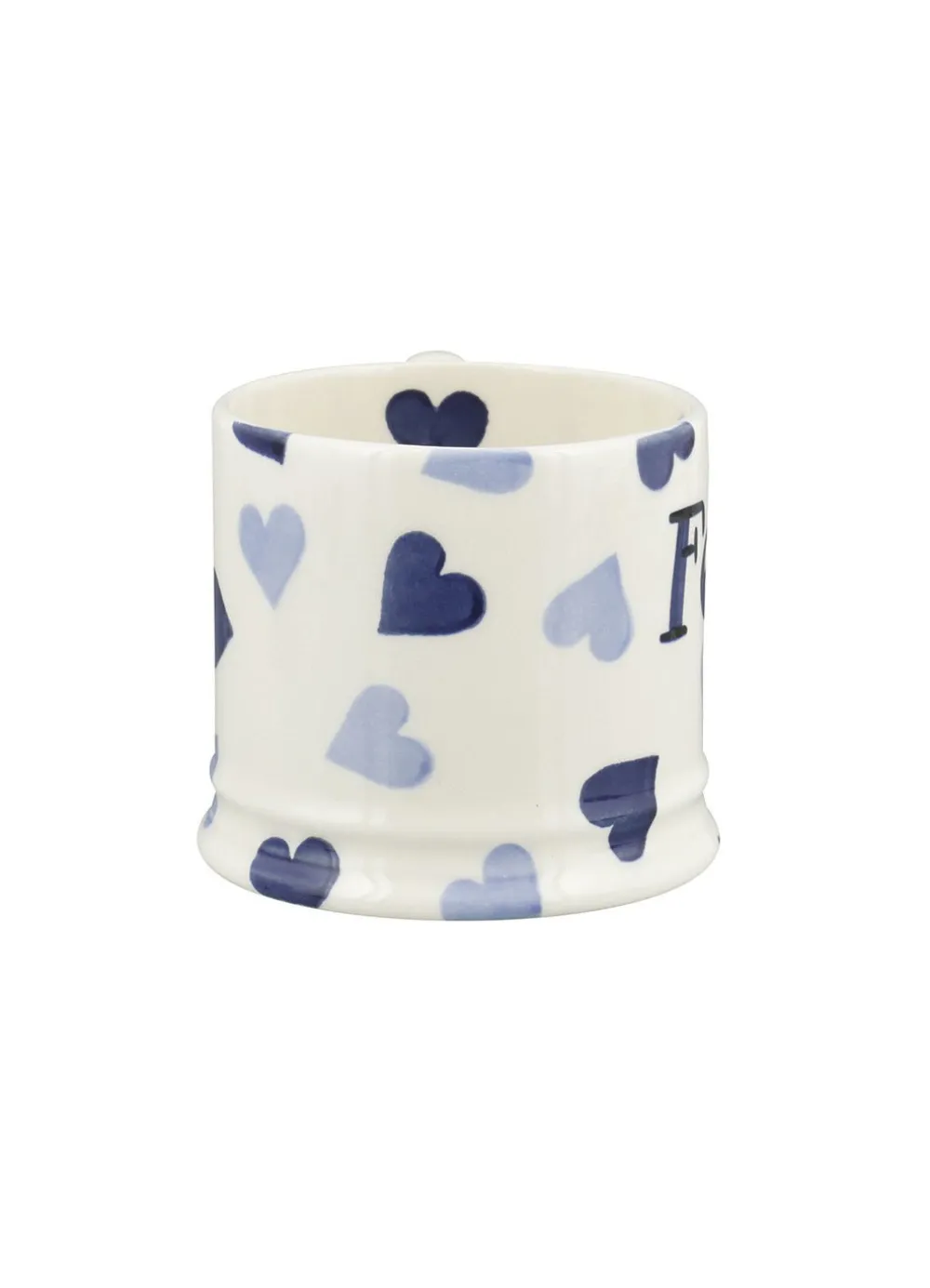 Personalised Blue Hearts Small Mug