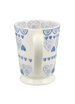 Personalised Blue Sampler Cocoa Mug