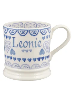 Personalised Blue Sampler Large Mug