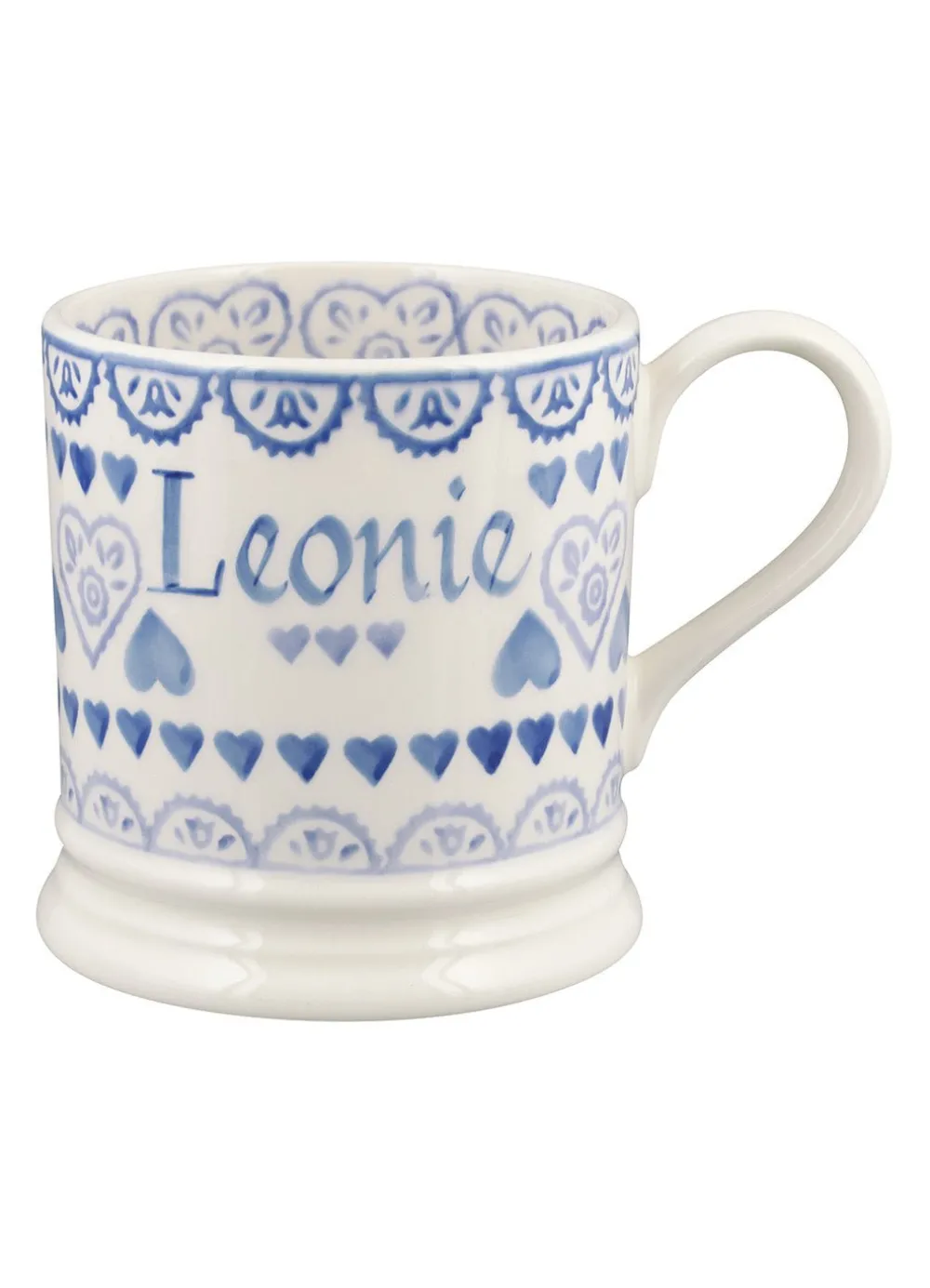 Personalised Blue Sampler Large Mug