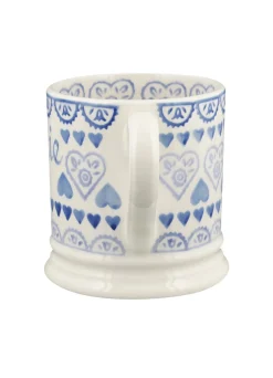 Personalised Blue Sampler Large Mug