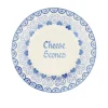 Personalised Blue Sampler Medium Dinner Plate, 8.5 Inch