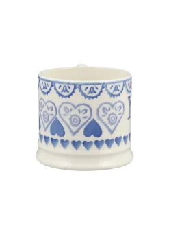 Personalised Blue Sampler Small Mug
