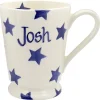 Personalised Blue Star Cocoa Mug
