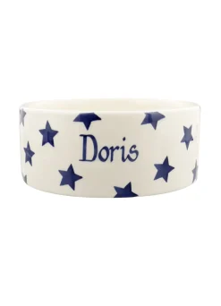 Personalised Blue Star Large Pet Bowl