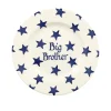 Personalised Blue Star Medium Dinner Plate, 8.5 Inch