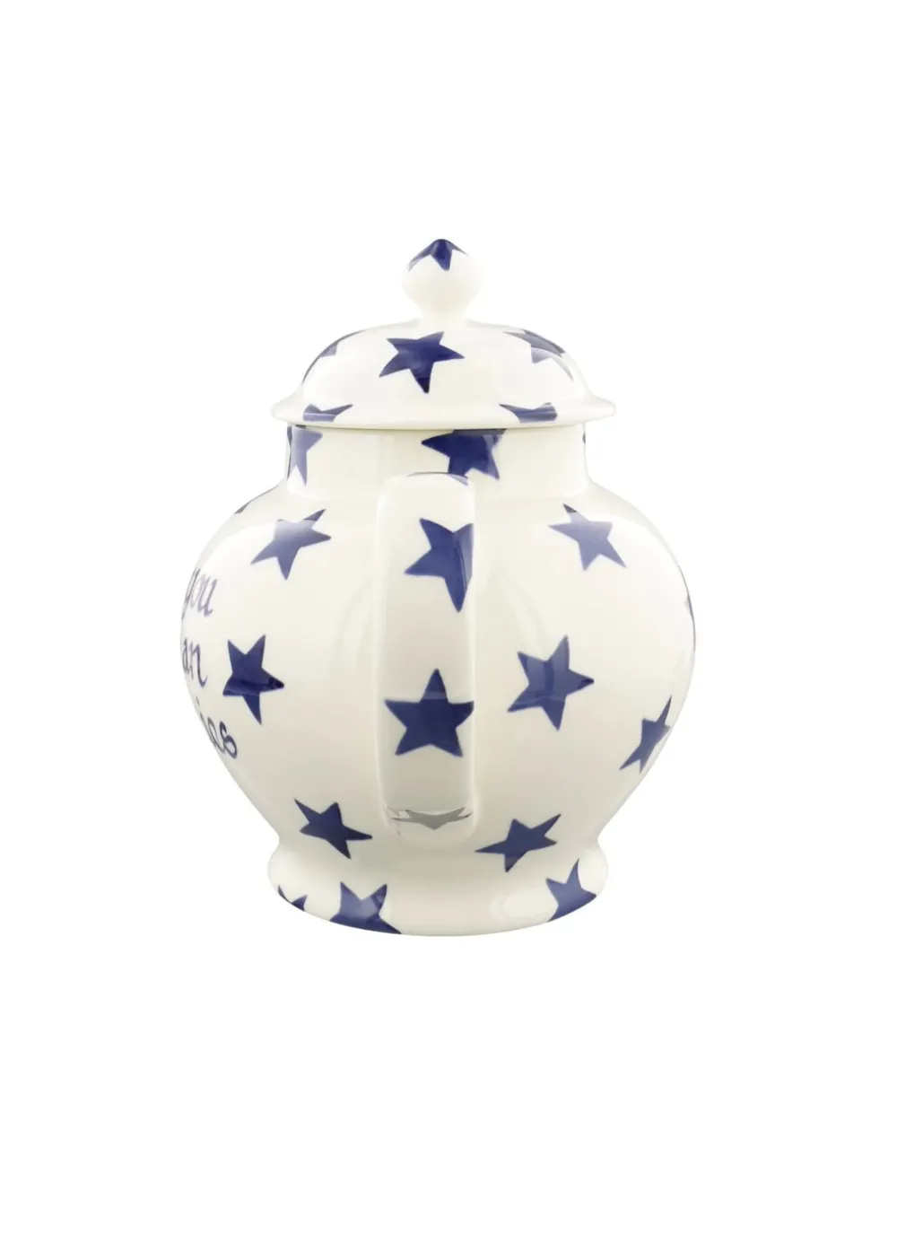 Personalised Blue Star 4 Mug Teapot