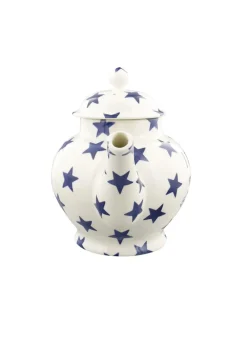 Personalised Blue Star 4 Mug Teapot