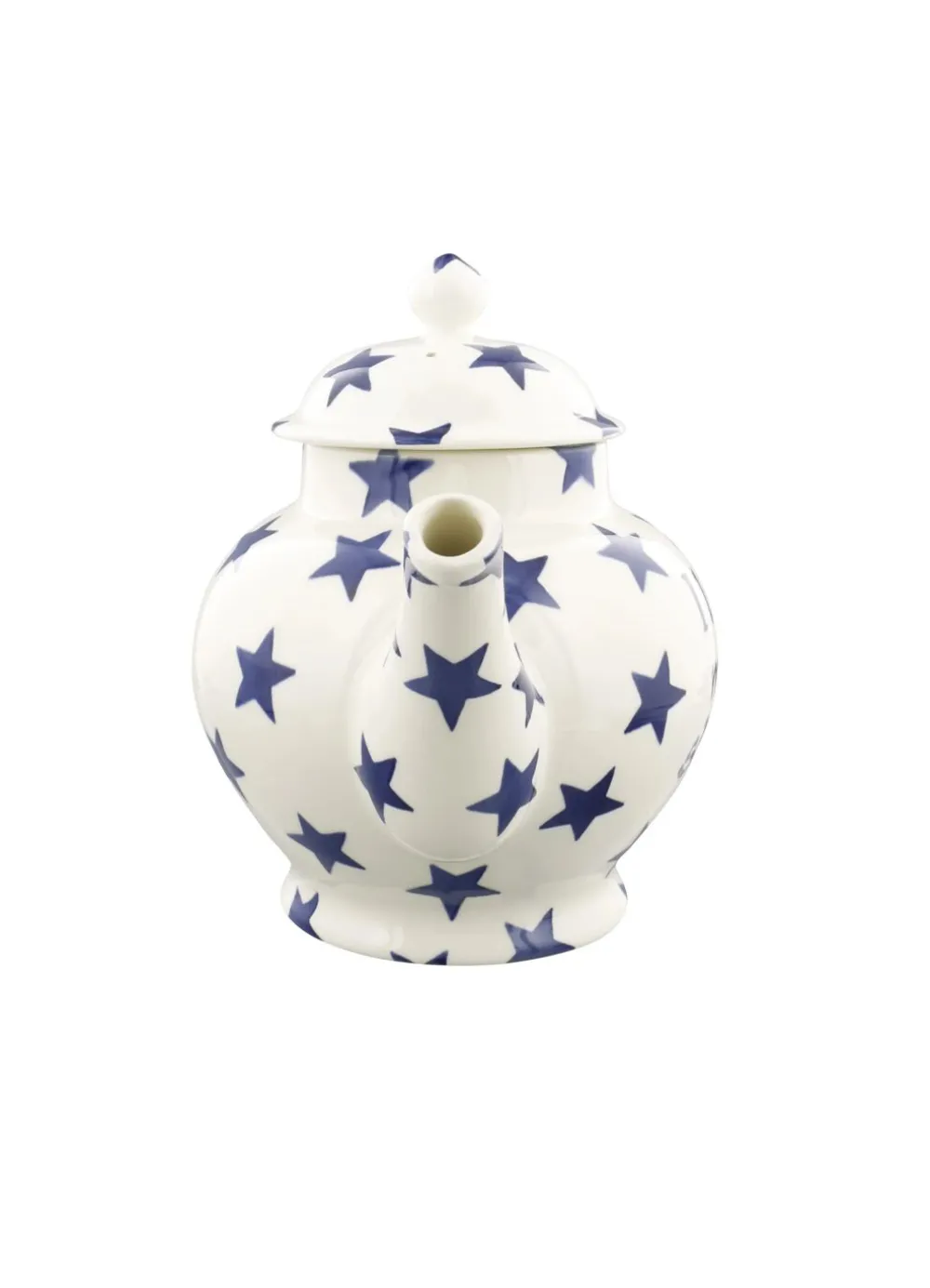 Personalised Blue Star 4 Mug Teapot