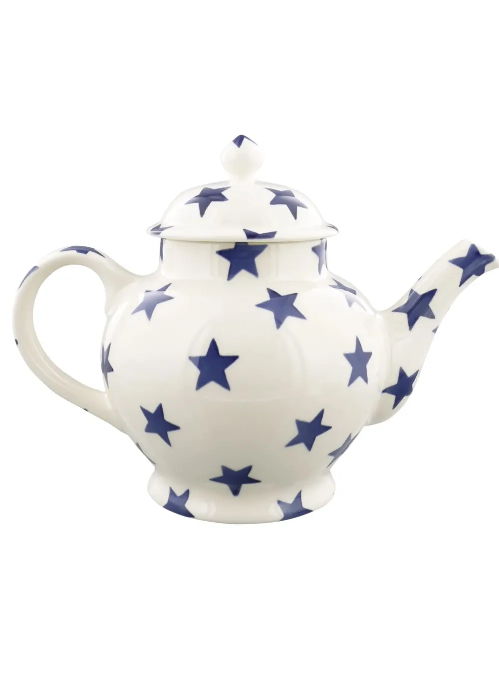 Personalised Blue Star 4 Mug Teapot