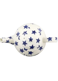 Personalised Blue Star 4 Mug Teapot