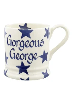 Personalised Blue Star 1/2 Pint Mug