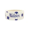 Personalised Blue Star Small Pet Bowl