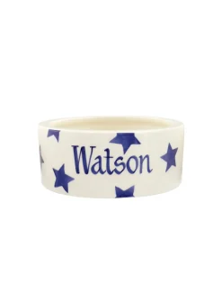 Personalised Blue Star Small Pet Bowl