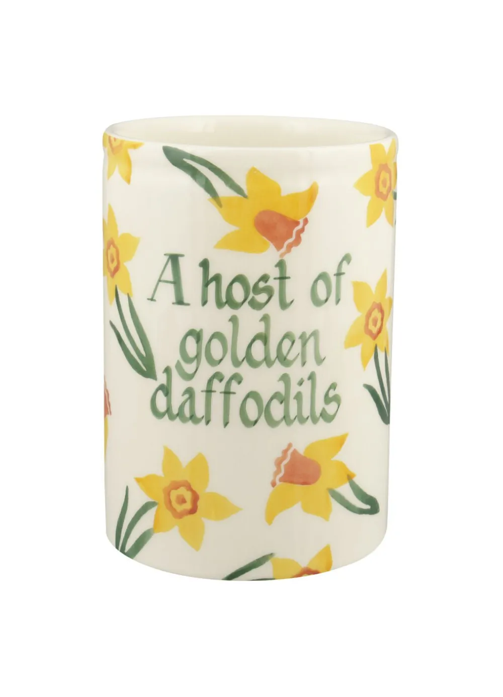 Personalised Daffodils Medium Vase