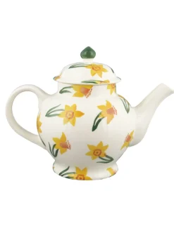 Personalised Daffodils 4 Mug Teapot